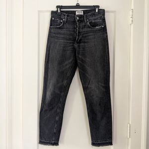Agolde faded black 100% cotton jeans